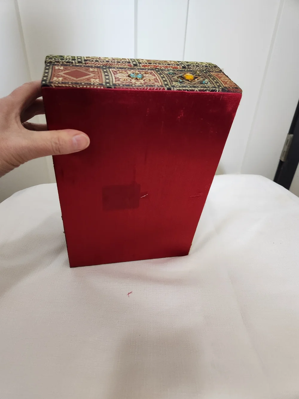 Pier 1 Beaded Embellished Patterned Decorative Jewelry Box